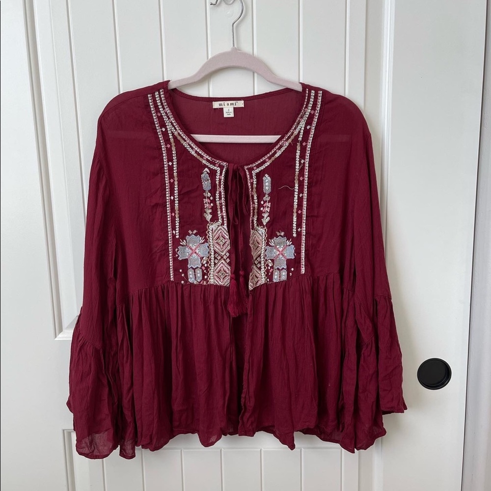 Miami tie cardigan
